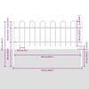 vidaXL Cl&ocirc;ture de jardin Boxtel Blanc 1,7 x 0,6 m