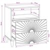 vidaXL Table de chevet 50 x 33 x 62 cm Bois de mangue massif