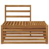 vidaXL Canap&eacute; d'ext&eacute;rieur en bout Naturel 91 x 63 x 73 cm