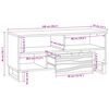 vidaXL Unites TV avec tiroir Marron 105 x 33 x 46 cm Bois d'ing&eacute;nierie