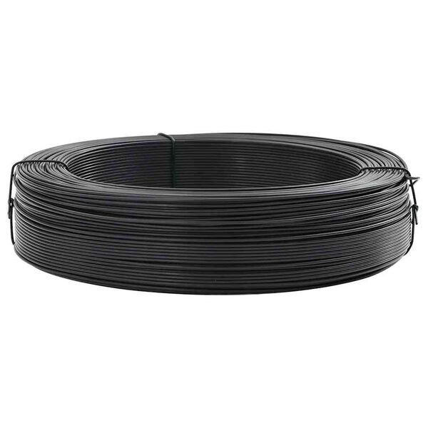 vidaXL Fil de liaison de cl&ocirc;ture 250 m 1,6/2,5 mm Acier Anthracite