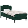 vidaXL Cadre de lit 2 pcs Vert fonc&eacute; 90 x 190 cm Velours