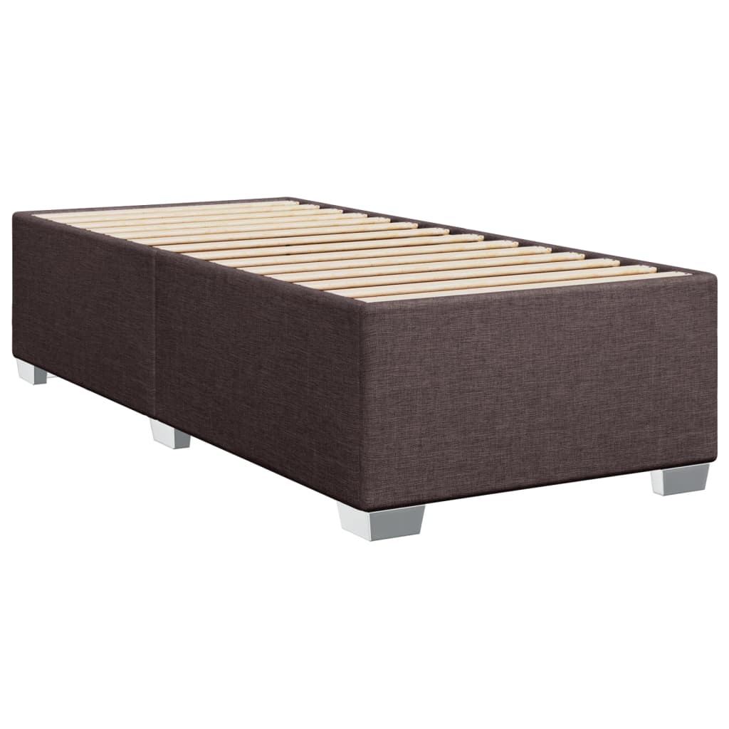 vidaXL Sommier à lattes de lit avec matelas Marron foncé 80x200 cm