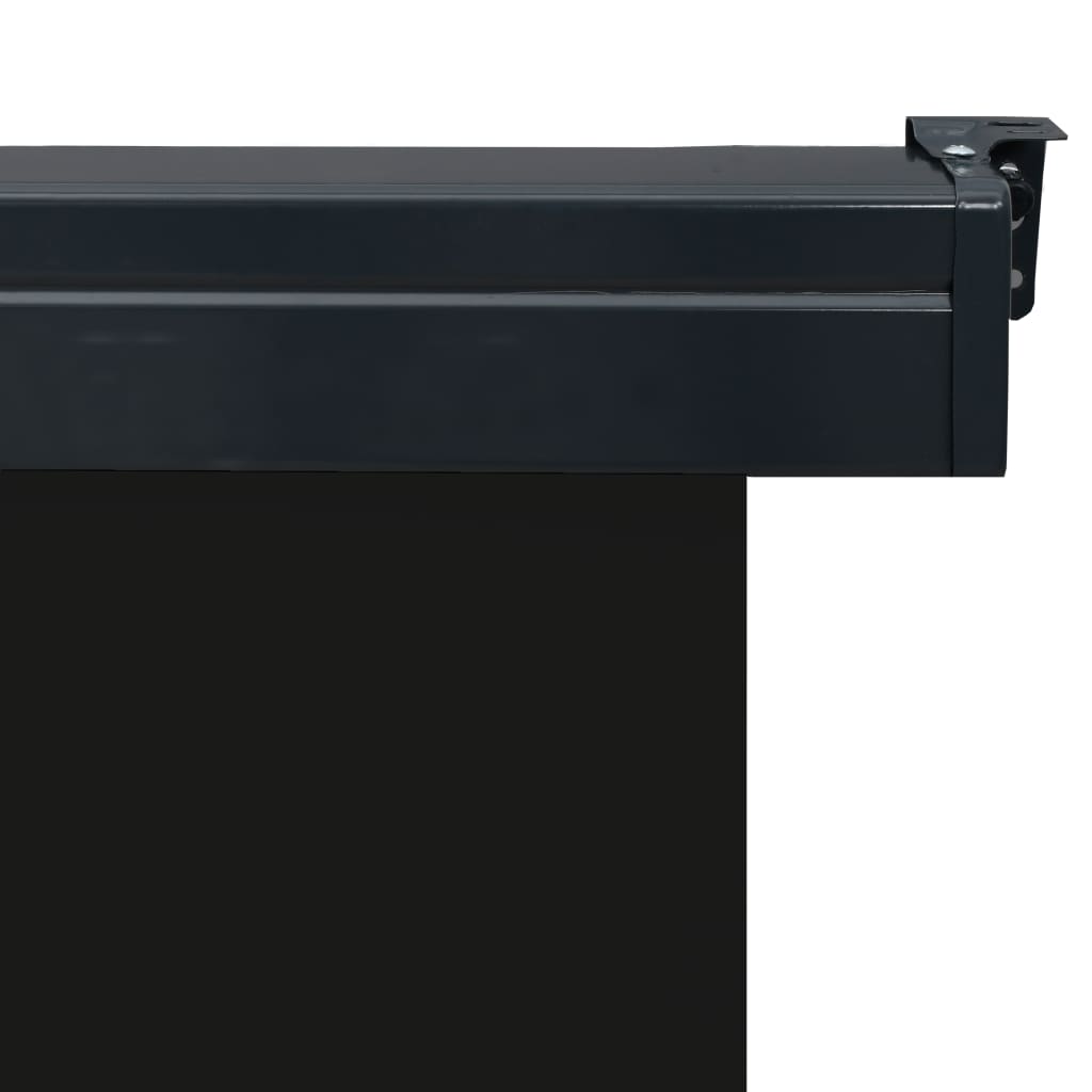 vidaXL Auvent latéral de balcon 65x250 cm noir