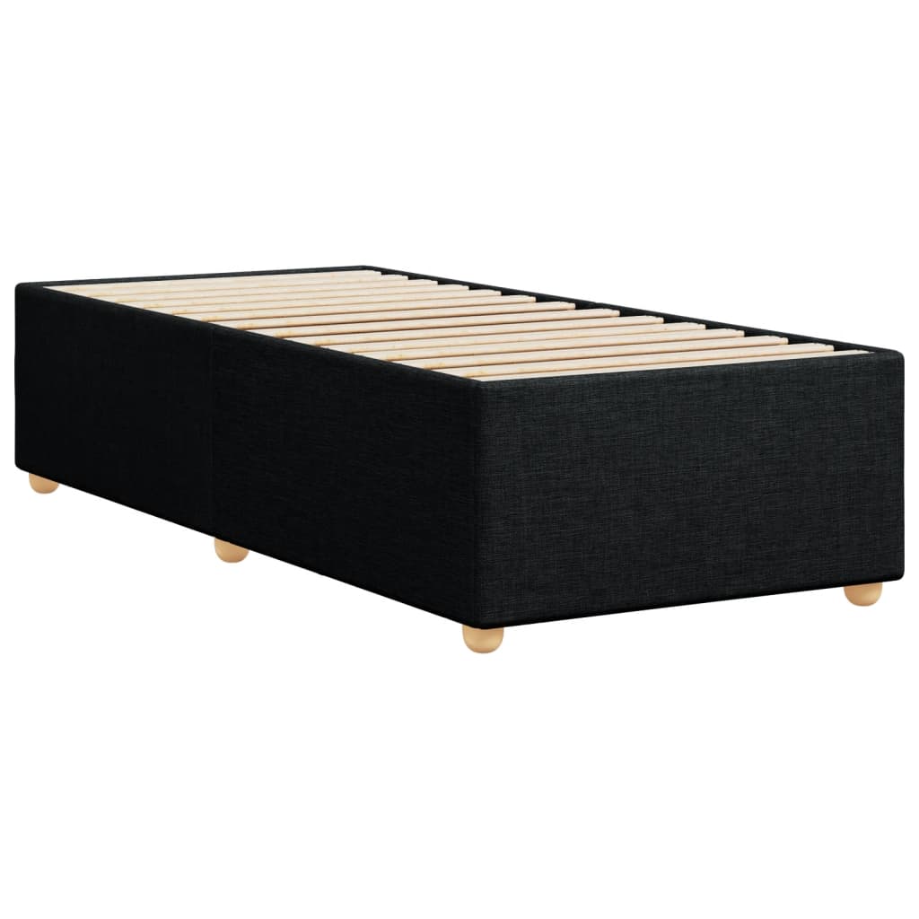 vidaXL Cadre de lit sans matelas noir 80x200 cm tissu