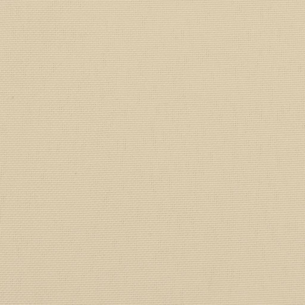 vidaXL Coussin de banc de jardin beige 110x50x7 cm tissu oxford