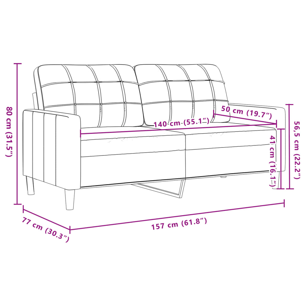 vidaXL Ensemble de canapés 3 pcs avec repose-pied jaune clair tissu