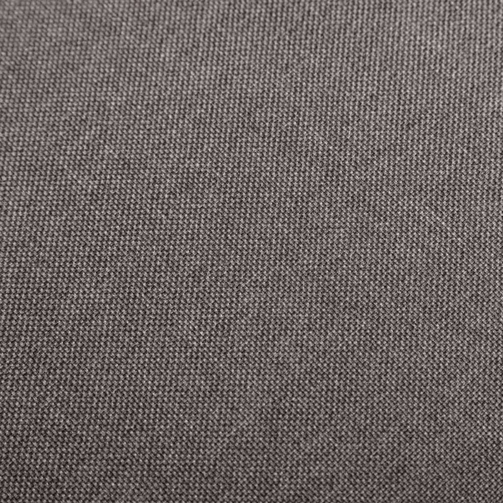 vidaXL Tabourets de bar lot de 2 gris clair tissu