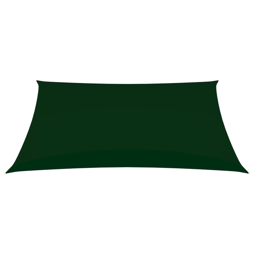 vidaXL Voile de parasol tissu oxford rectangulaire 3,5x4,5m vert foncé