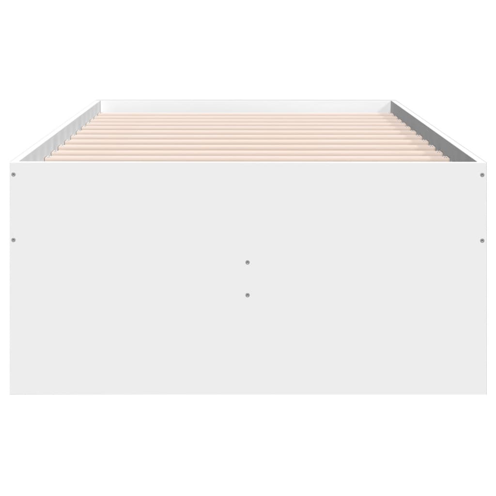 vidaXL Lit de jour avec tiroirs blanc 100x200 cm bois d'ingénierie