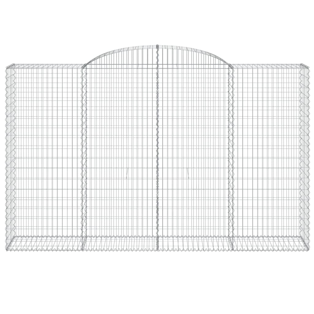 vidaXL Paniers à gabions arqués 12 pcs 300x50x180/200 cm fer galvanisé