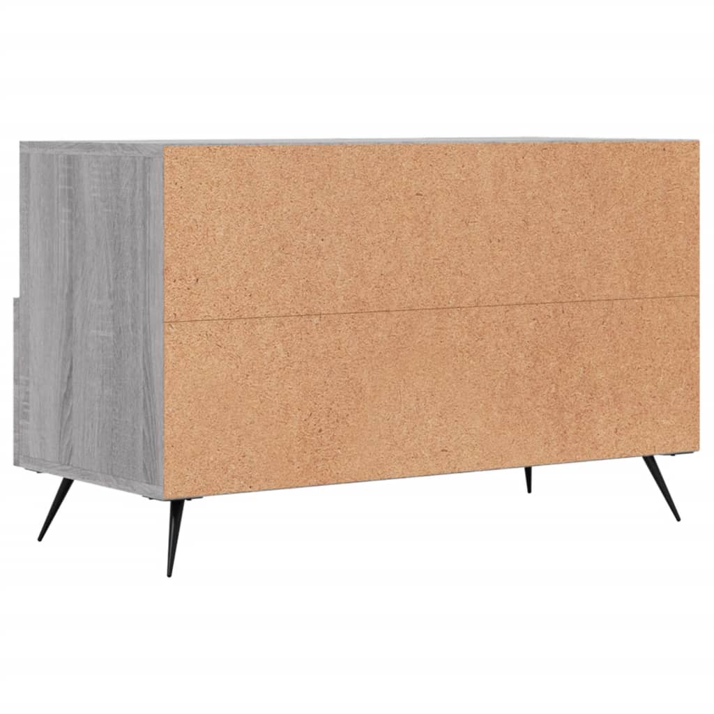 vidaXL Meuble TV Sonoma gris 80x36x50 cm Bois d'ingénierie