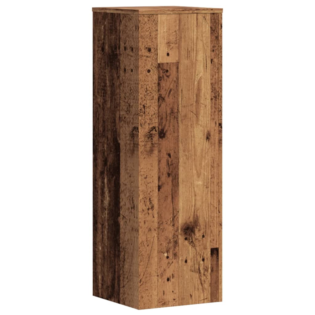 vidaXL Support pour plantes vieux bois 33x33x100 cm bois d'ingénierie