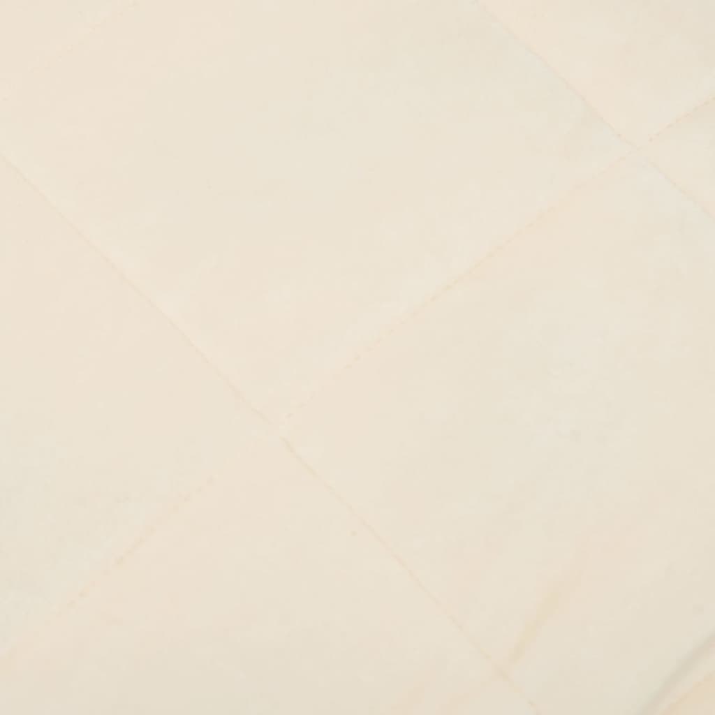 vidaXL Couverture lestée Crème clair 150x200 cm 11 kg Tissu