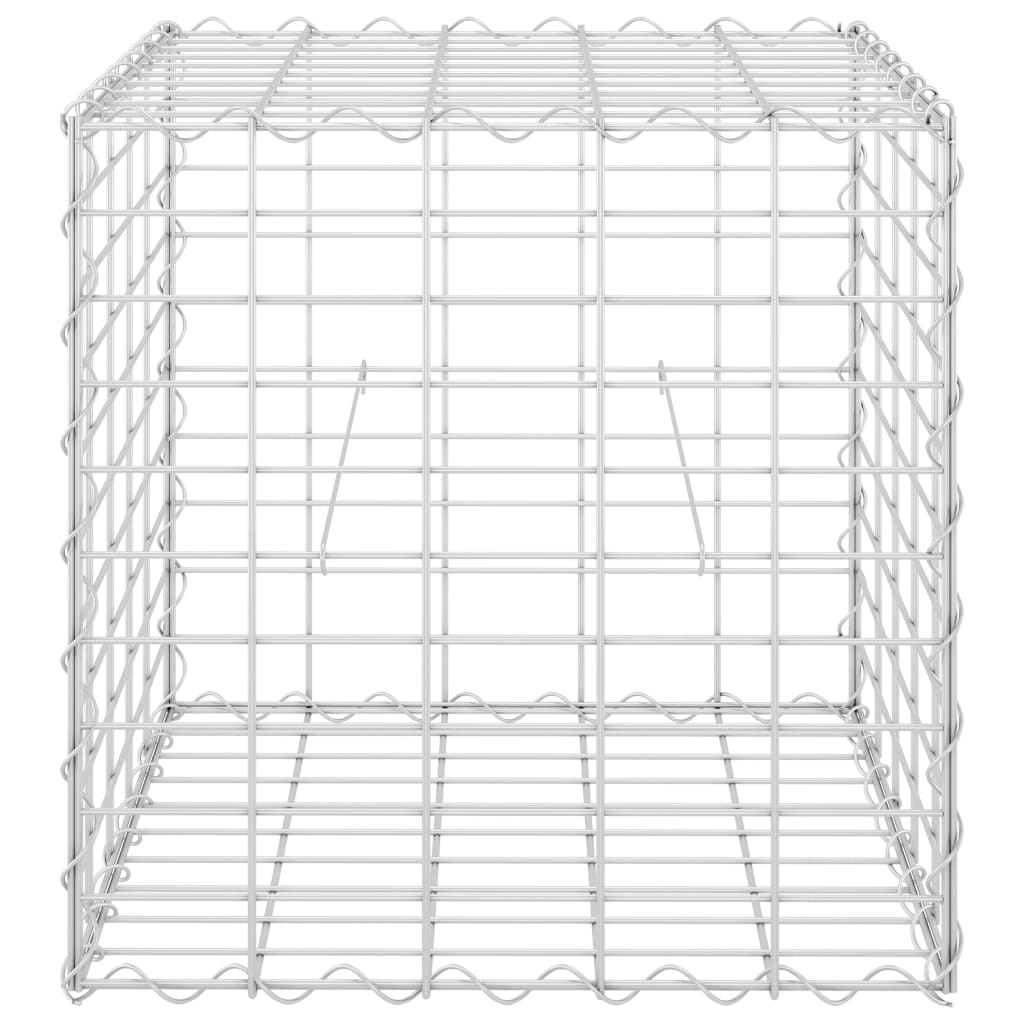 vidaXL Lit surélevé cube à gabion Fil d'acier 50x50x50 cm
