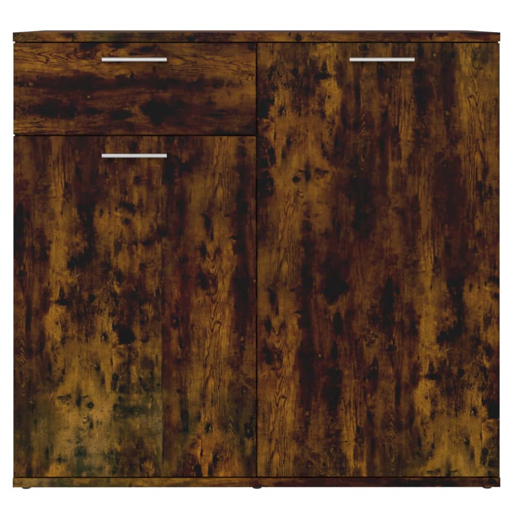 vidaXL Buffet Chêne fumé 80x36x75 cm Bois d'ingénierie