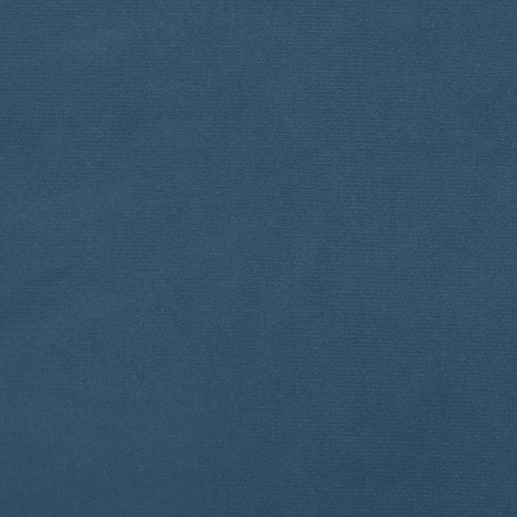 vidaXL Cadre de lit Bleu foncé 100x200 cm Velours