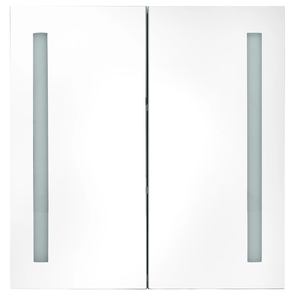 vidaXL Armoire de salle de bain à miroir LED 60x14x62 cm