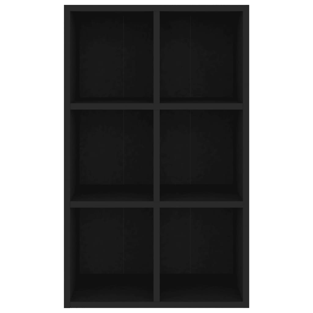 vidaXL Bibliothèque/Buffet noir 66x30x98 cm bois d'ingénierie