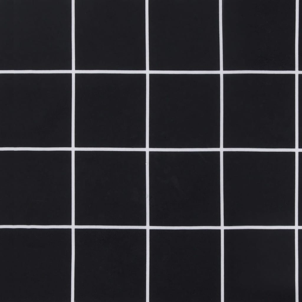vidaXL Coussins de palette lot de 2 motif à carreaux noir tissu Oxford