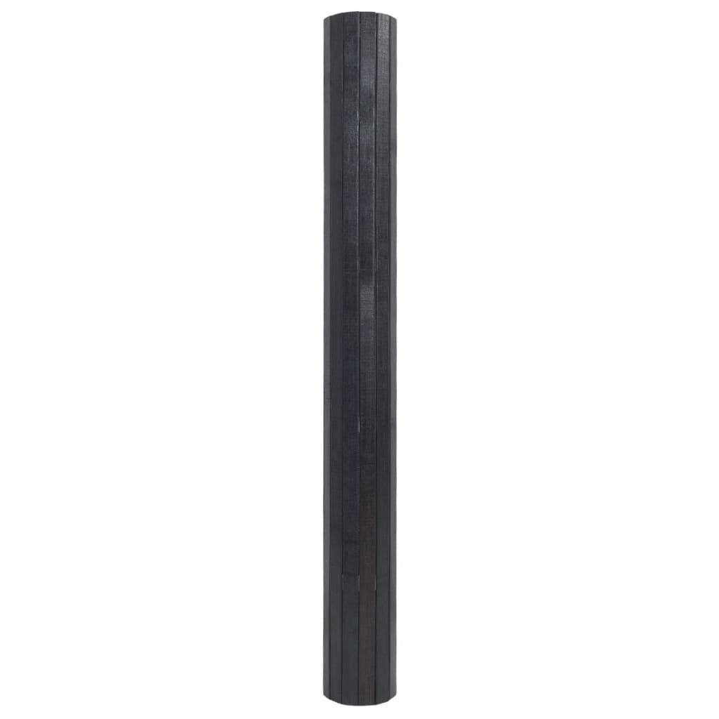 vidaXL Tapis rectangulaire gris 60x400 cm bambou