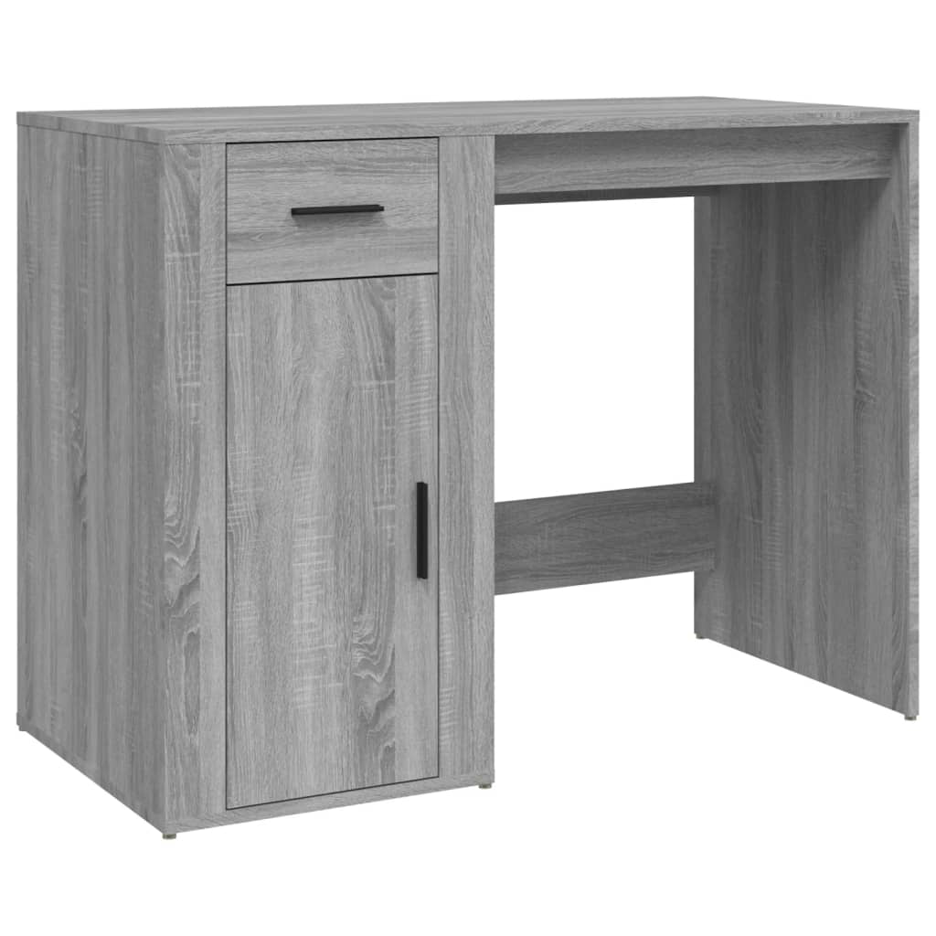 vidaXL Bureau Sonoma gris 100x49x75 cm Bois d'ingénierie