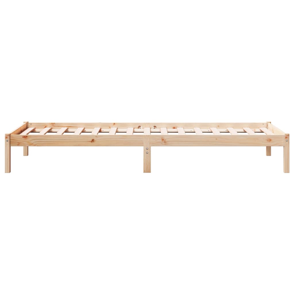 vidaXL Cadre de lit extra long sans matelas 80x210 cm bois massif pin