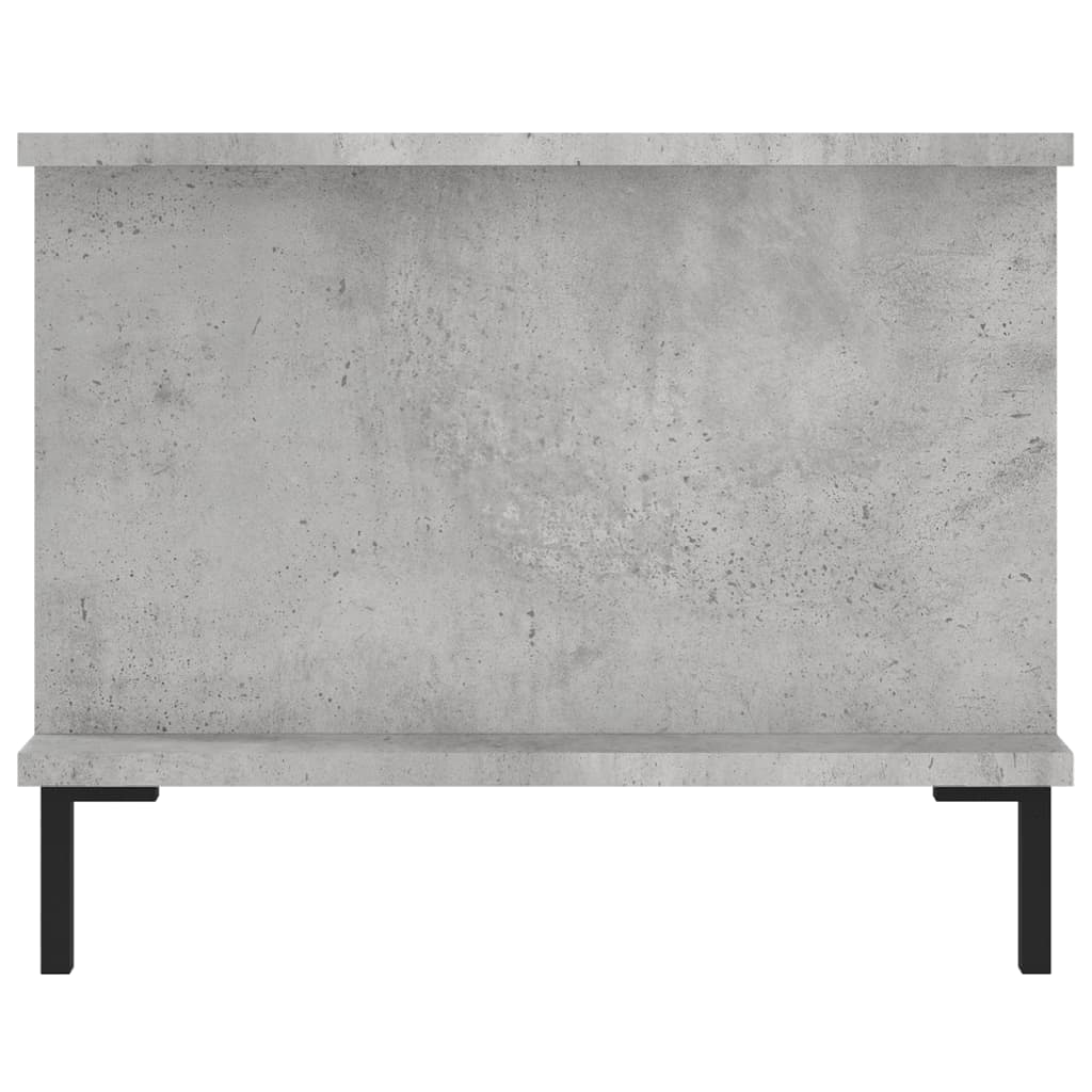 vidaXL Table basse gris béton 90x50x40 cm bois d'ingénierie