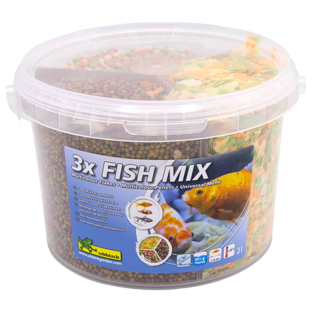 Ubbink Nourriture pour poissons multi-mélange Fish Mix 3 L