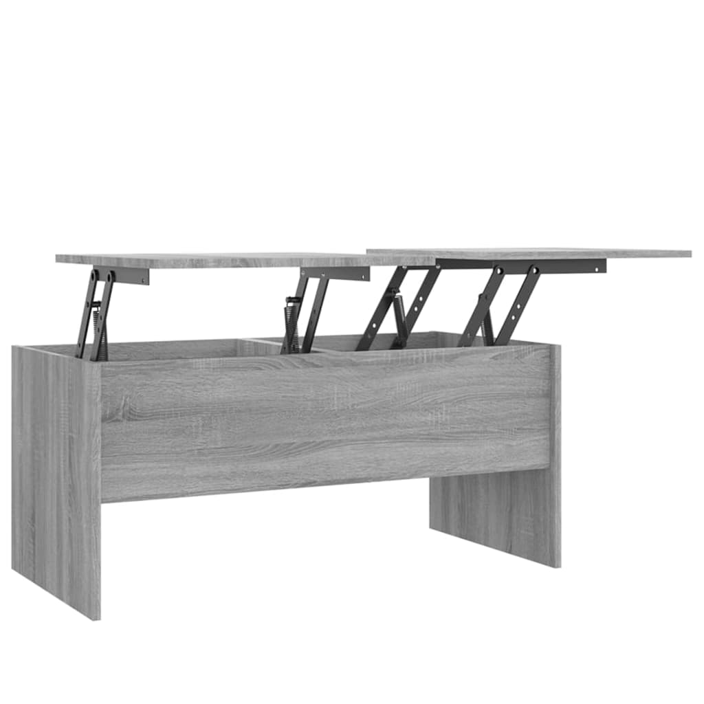 vidaXL Table basse Sonoma gris 102x50,5x46,5 cm Bois d'ingénierie