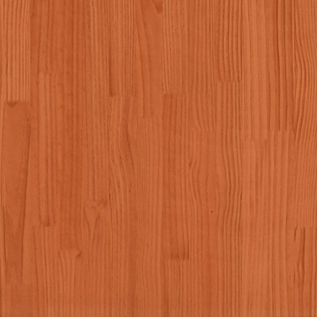 vidaXL Cadre de lit cire marron 90x190 cm bois de pin massif
