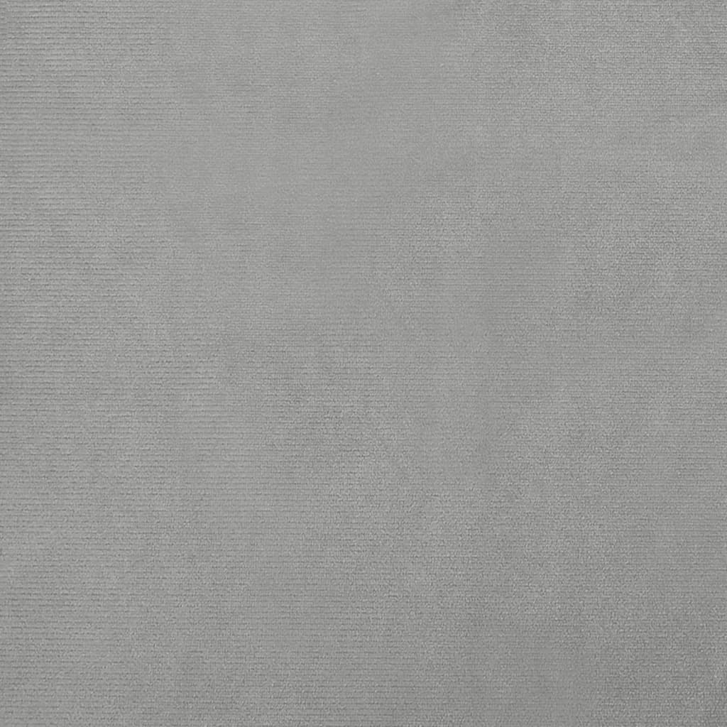 vidaXL Canapé pour enfants gris clair 60x40x30 cm velours