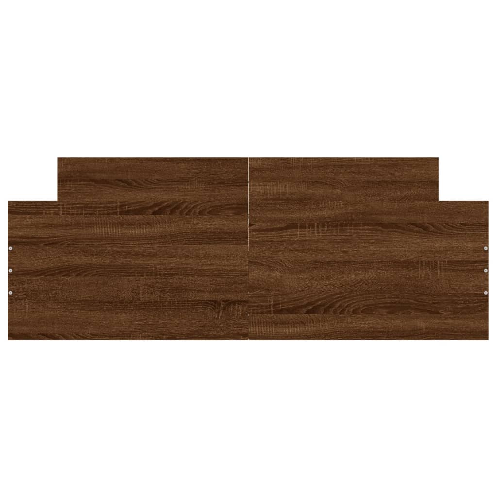 vidaXL Cadre de lit sans matelas chêne marron 140x190 cm