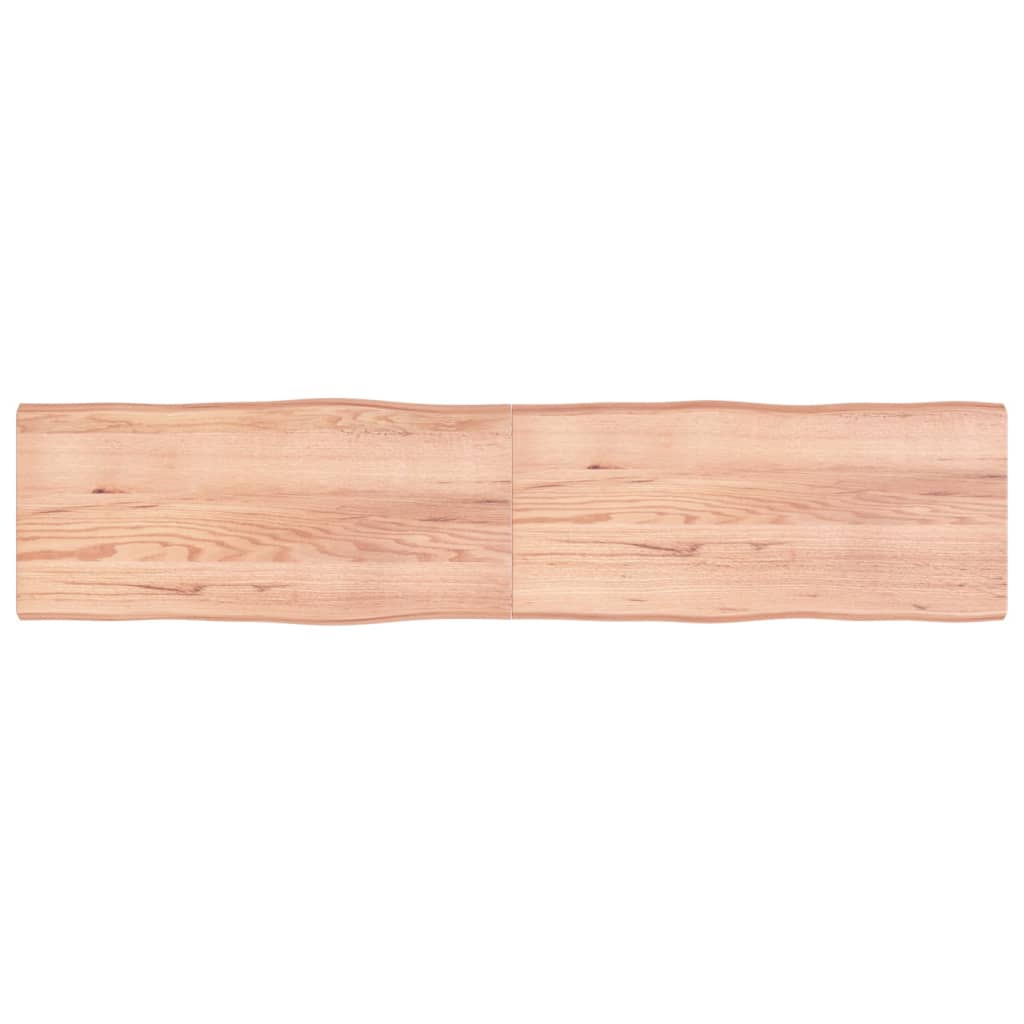 vidaXL Dessus de table bois massif traité bordure assortie