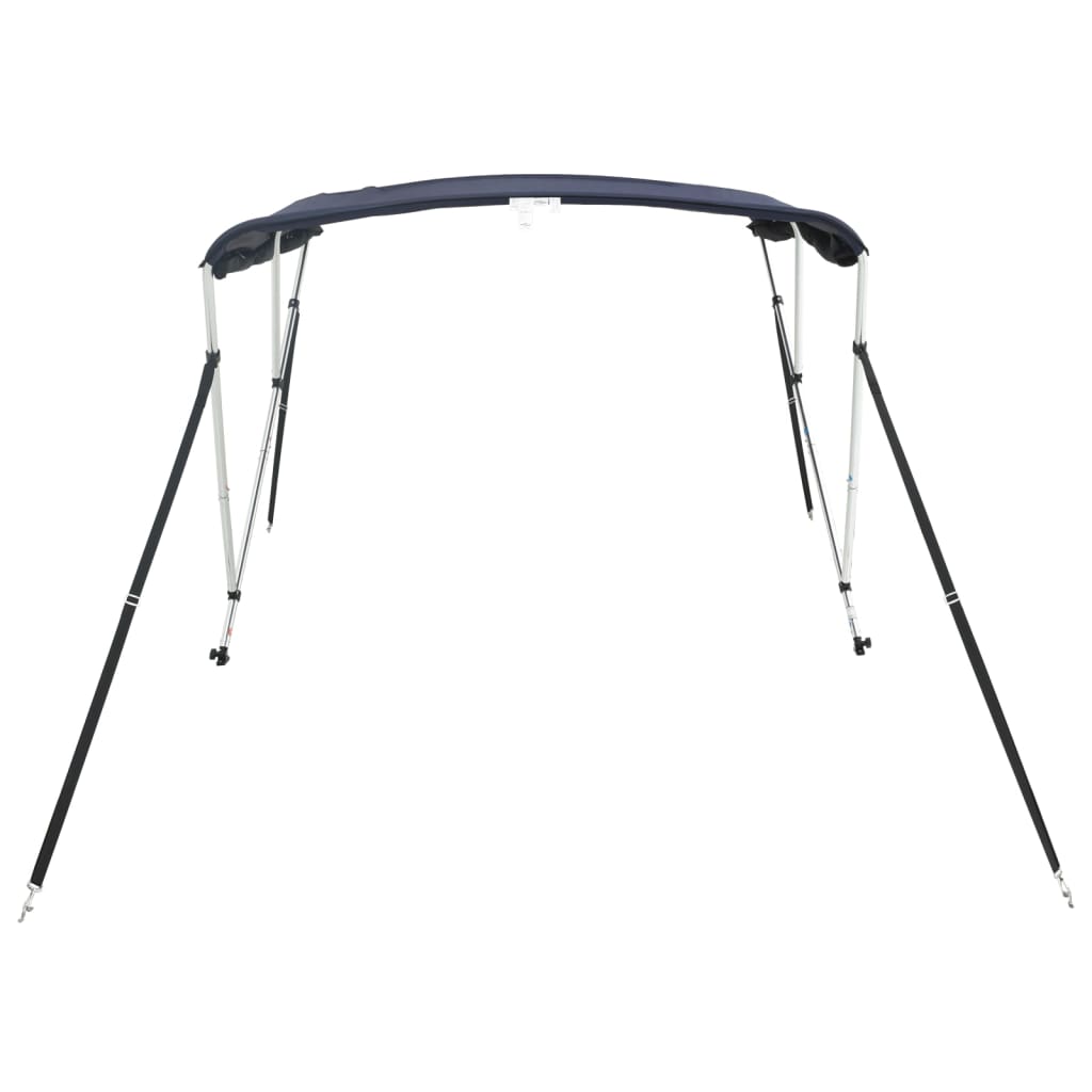 vidaXL Toit bimini à 3 arceaux parois en maille 183x(154-167)x137 cm