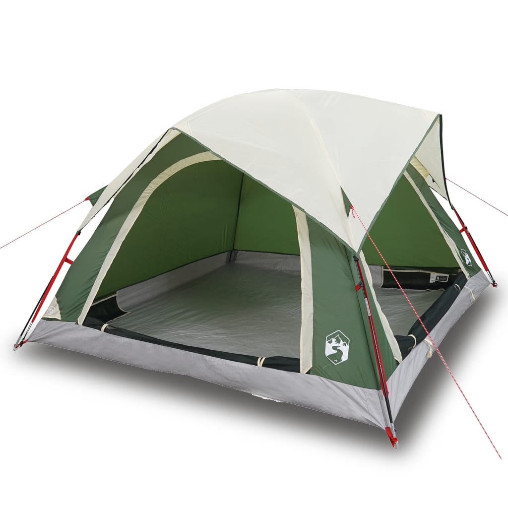 vidaXL Tente de camping de cabine 4 personnes vert imperméable