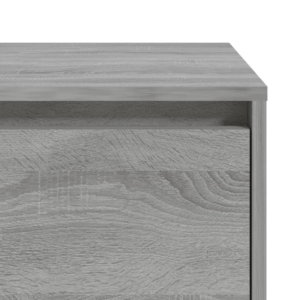 vidaXL Tables de chevet 2 pcs Sonoma gris 45x34x44,5 cm Aggloméré