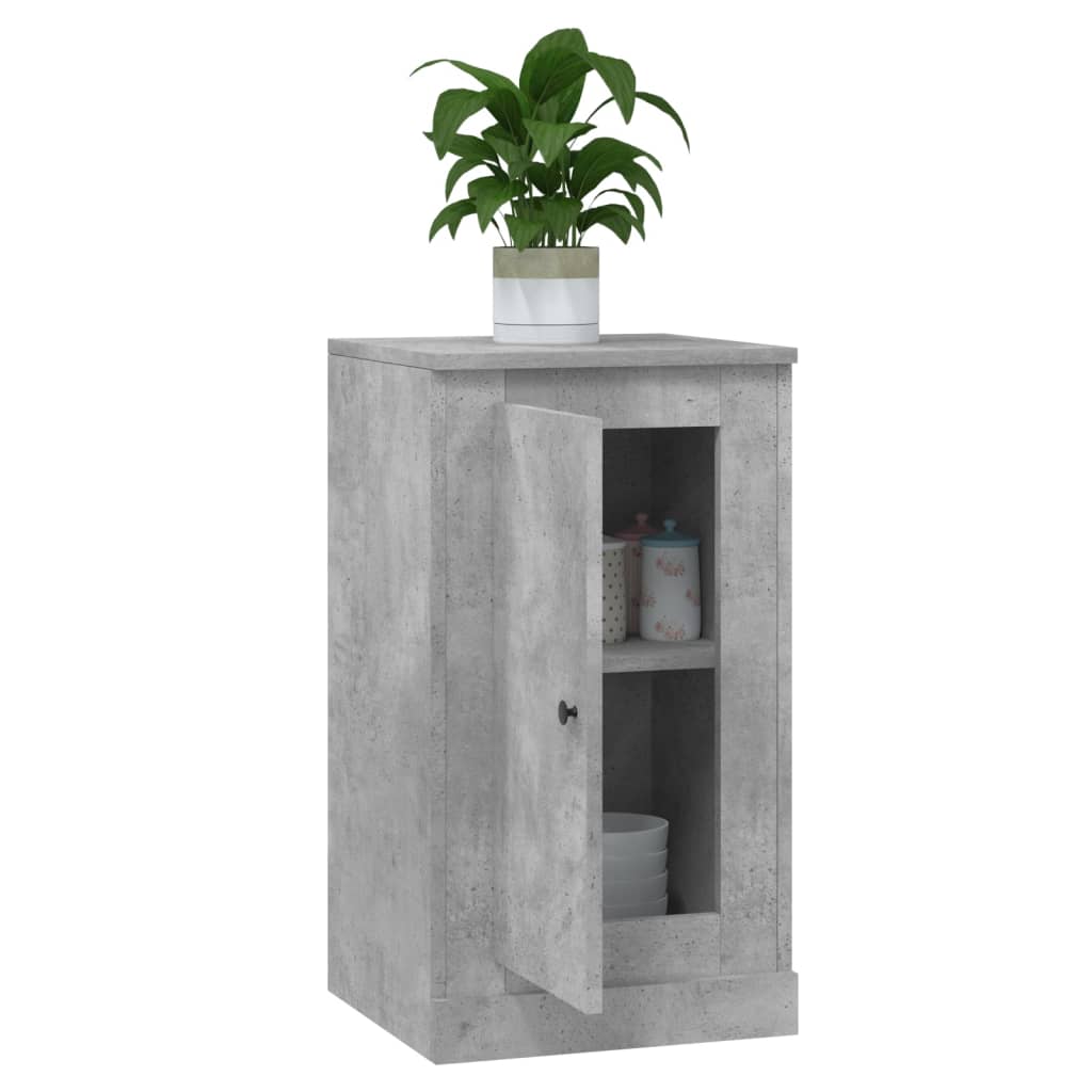 vidaXL Buffet gris béton 37,5x35,5x67,5 cm bois d'ingénierie