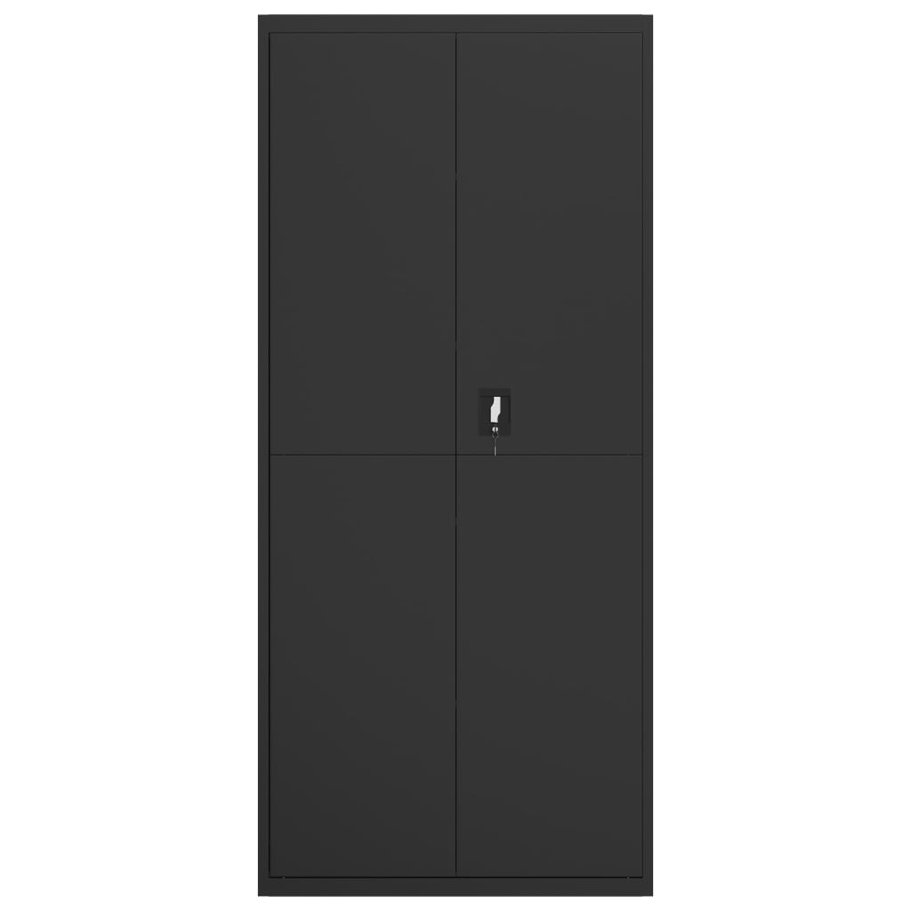 vidaXL Classeur noir 90x40x200 cm acier