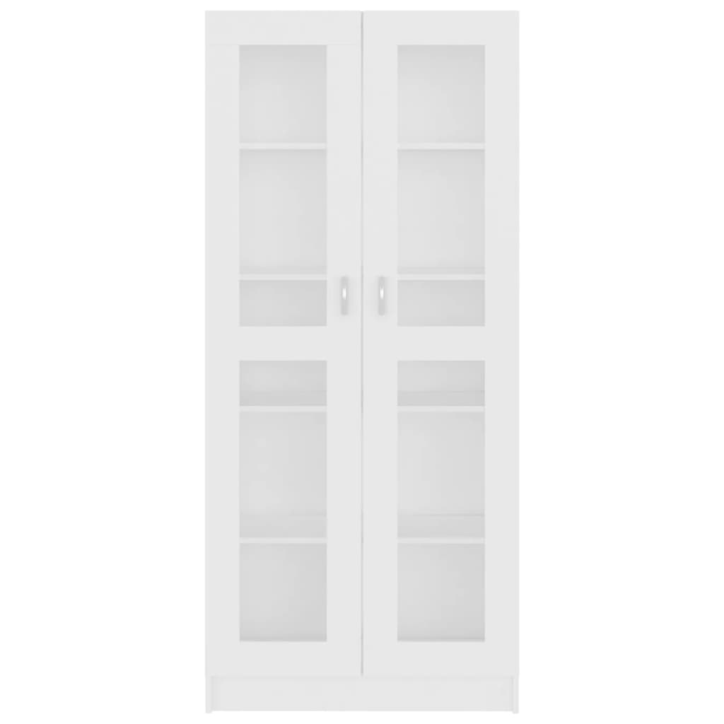 vidaXL Armoire à vitrine Blanc 82,5x30,5x185,5 cm Aggloméré