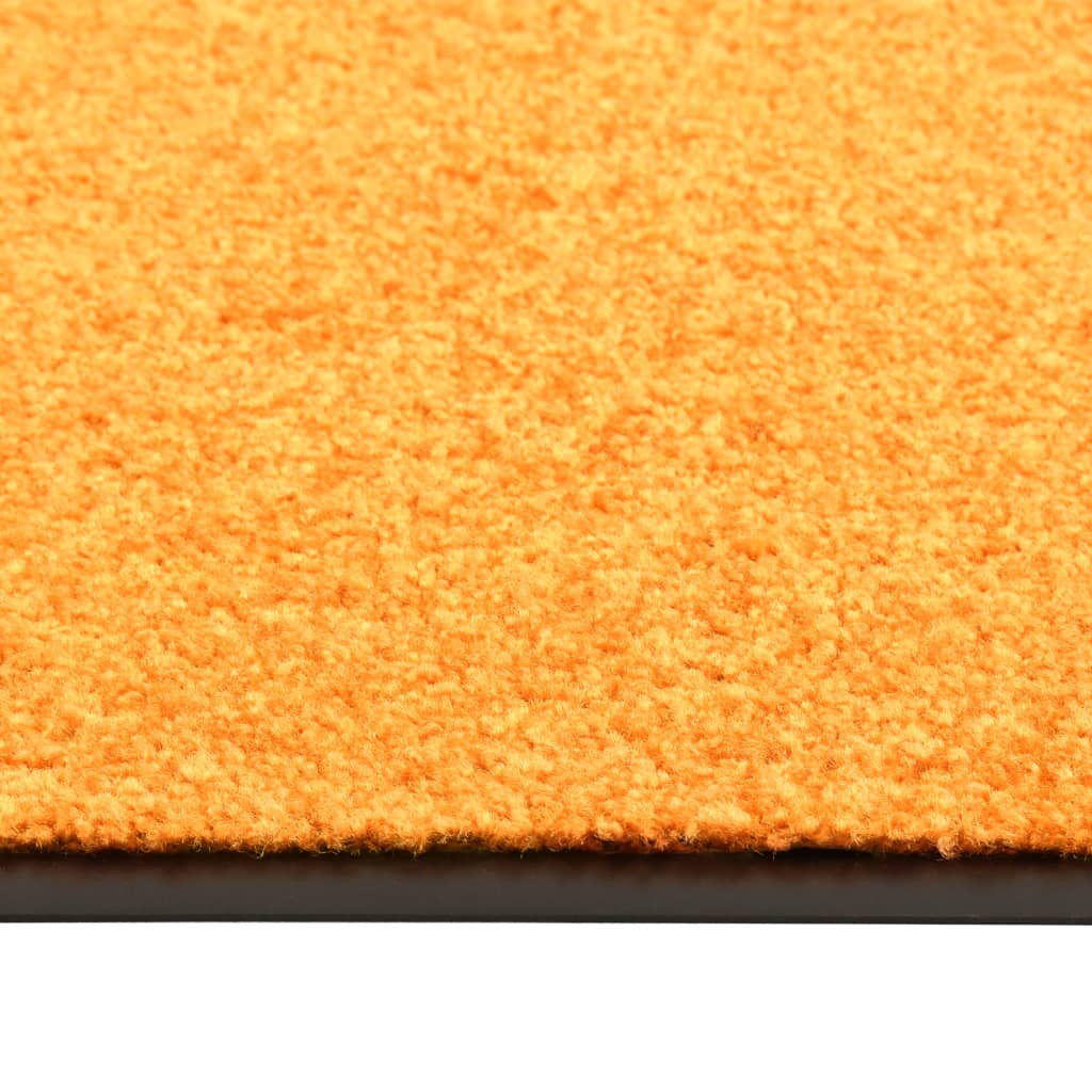 vidaXL Paillasson lavable Orange 90x150 cm