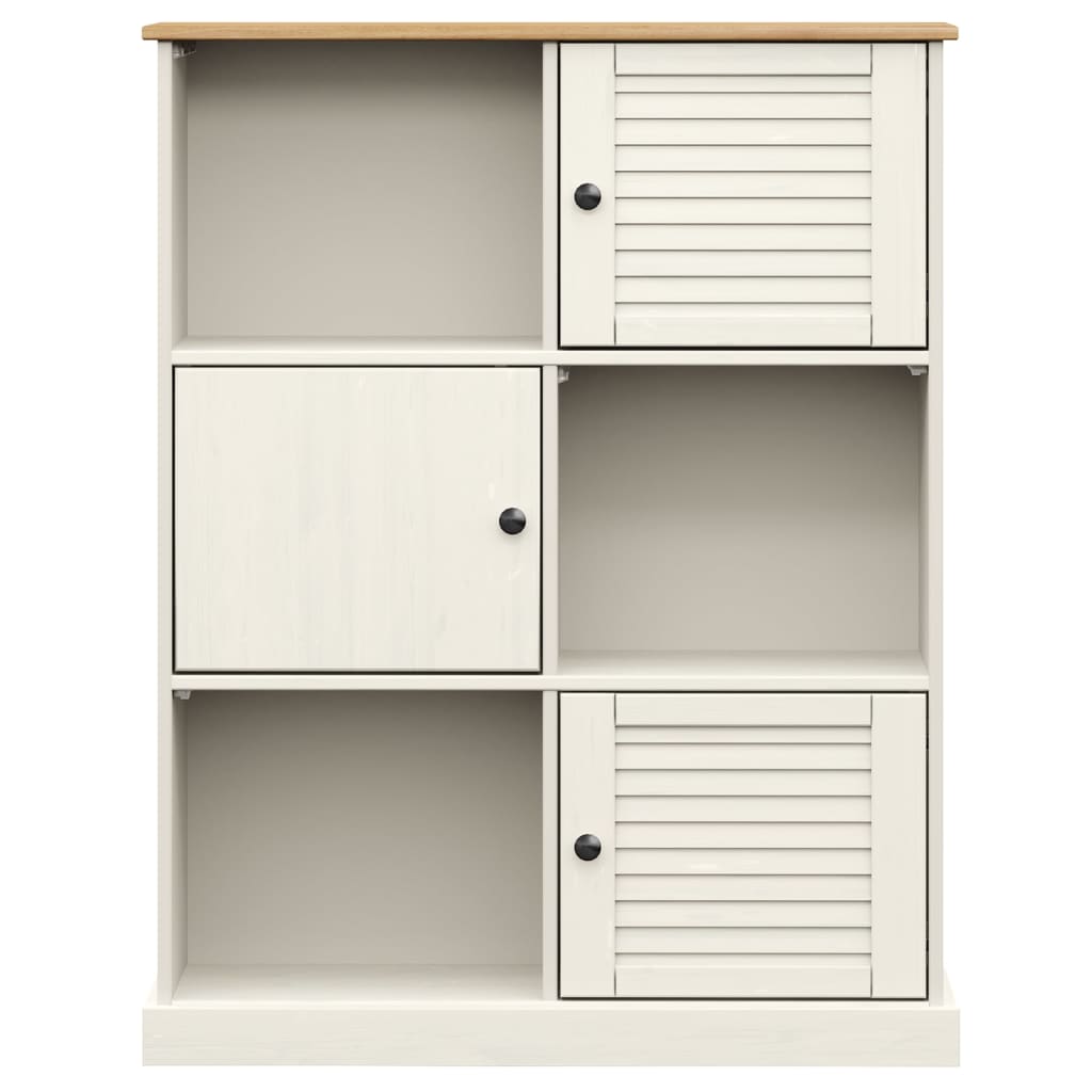 vidaXL Bibliothèque VIGO blanc 90x35x114,5 cm bois massif de pin