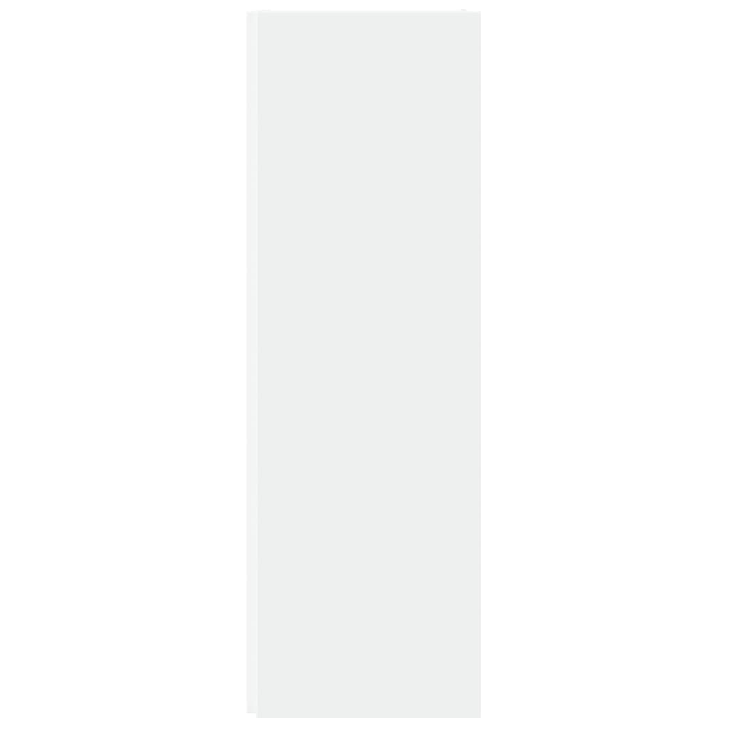vidaXL Armoire d'angle Blanc 33x33x100 cm Aggloméré