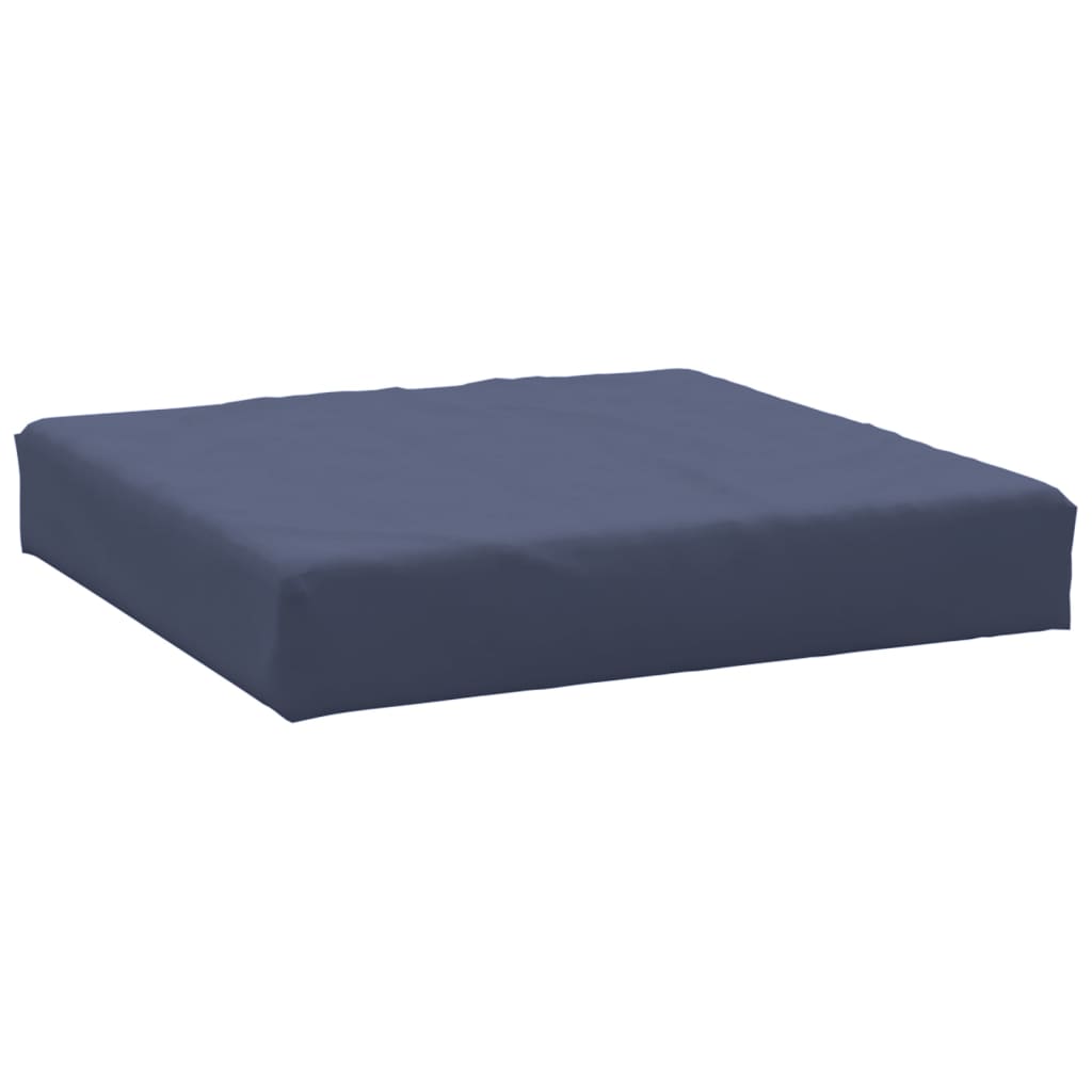 vidaXL Coussins de palette lot de 2 bleu marine tissu