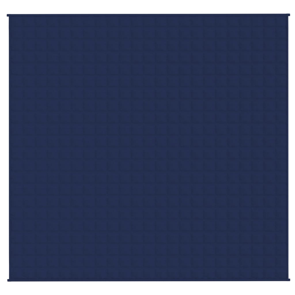 vidaXL Couverture lestée Bleu 220x230 cm 15 kg Tissu