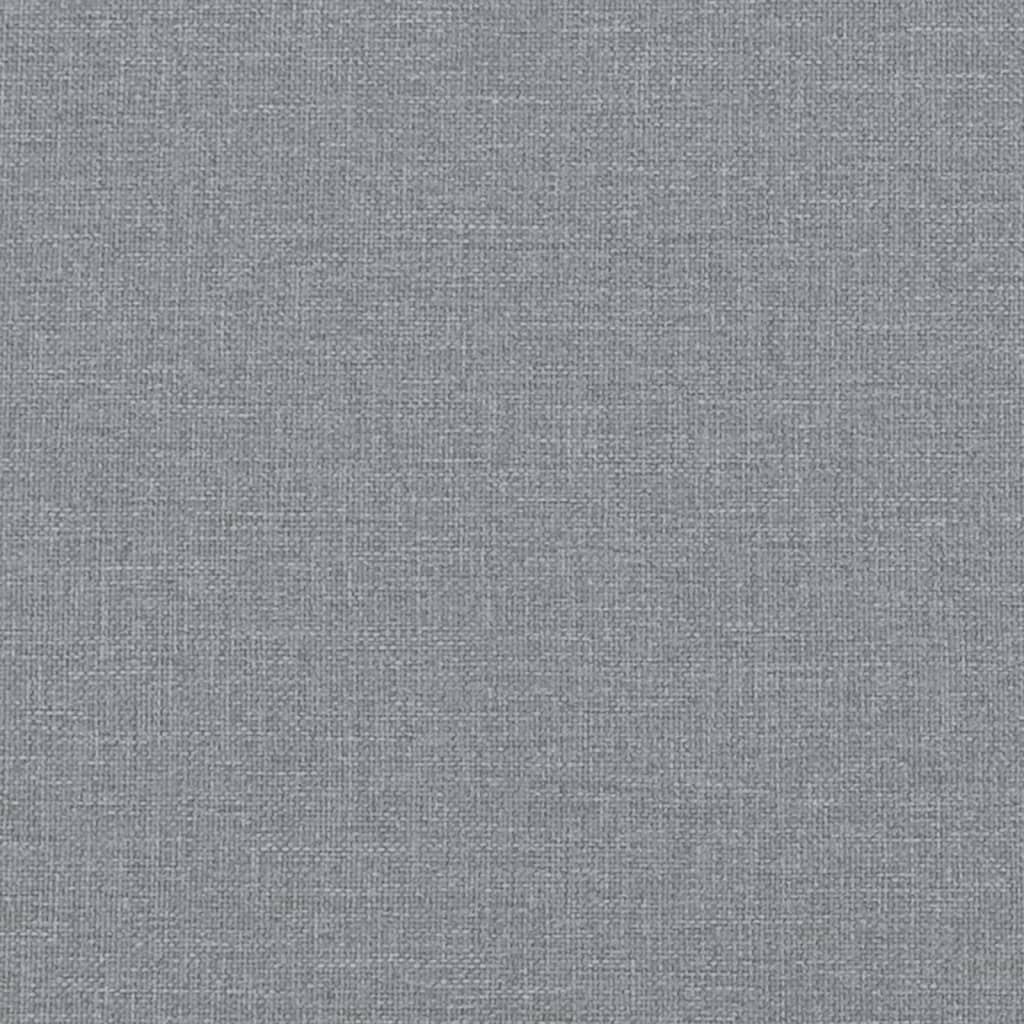 vidaXL Oreillers décoratifs lot de 2 Gris clair Ø15x50 cm Tissu