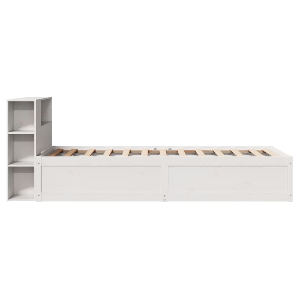 vidaXL Cadre de lit sans matelas blanc 100x200 cm bois de pin massif