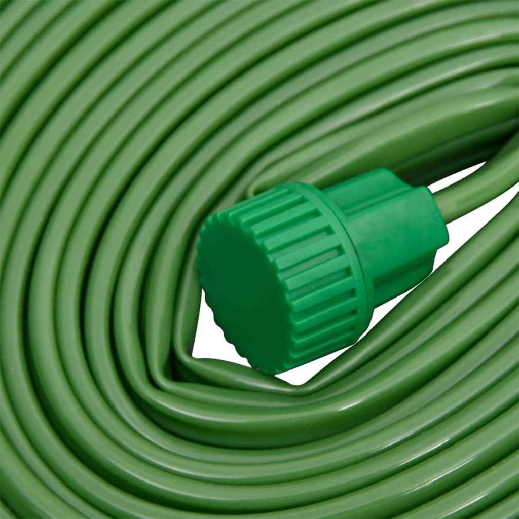 vidaXL Tuyau d'arrosage à 3 tubes vert 15 m PVC