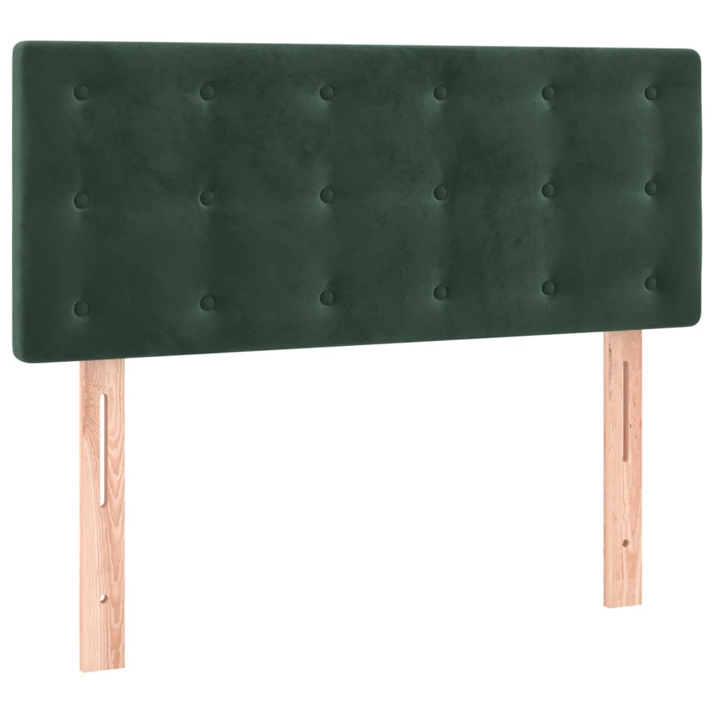 vidaXL Tête de lit Vert foncé 100x5x78/88 cm Velours