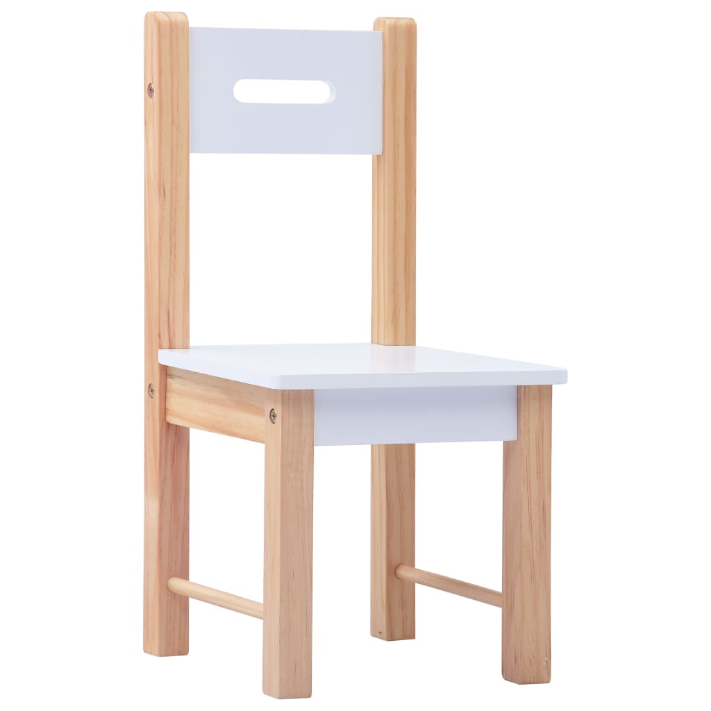 vidaXL Ensemble de table et chaises pour enfants 3 pcs Noir et blanc